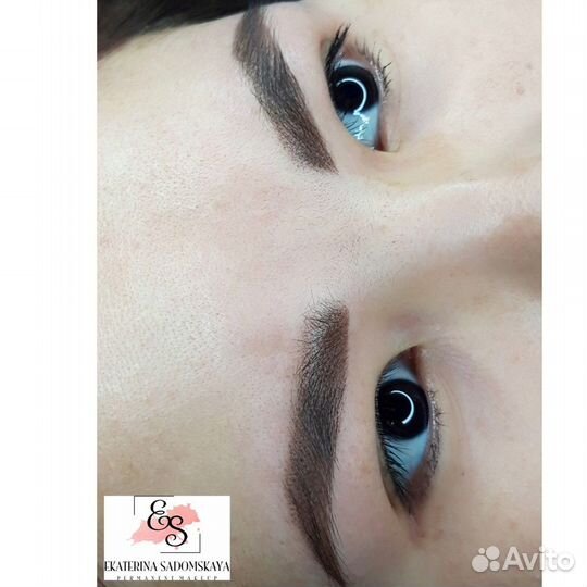 Перманентный макияж в технике пудровое напыление и