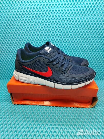 Кроссовки nike free run 5.0 navy red 41-45