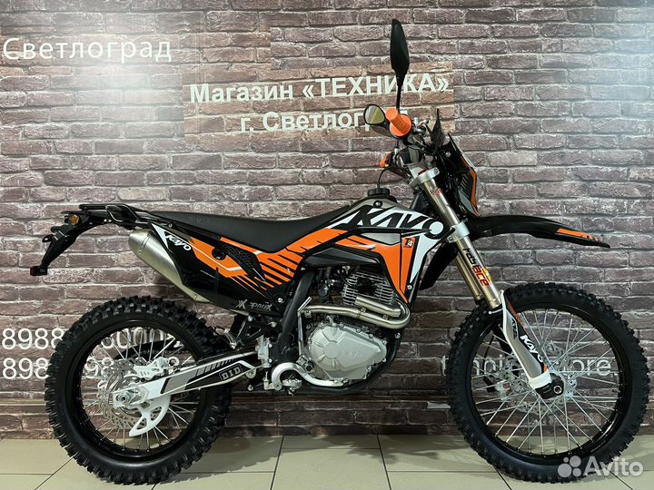 Мотоцикл кроссовый Kayo T4 300 Enduro 2023г птс