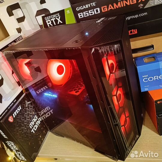 Игровой пк tomahawk Intel i7 rtx12g 32g 1Tб Новый