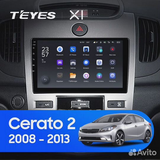 Штатная магнитола Teyes X1 WI-FI Kia Cerato 2
