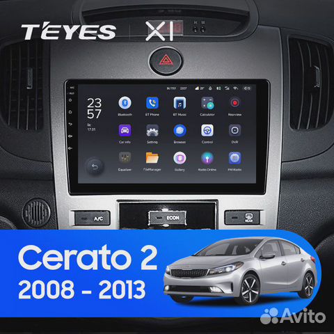 Штатная магнитола Teyes X1 WI-FI Kia Cerato 2