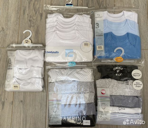 Набор боди Next, Primark, TU разные размеры