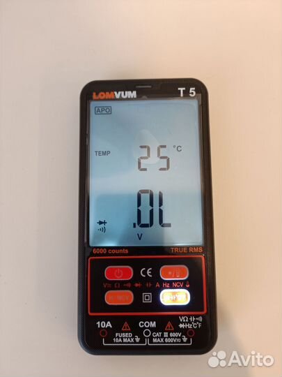 Новый мультиметр Lomvum T5