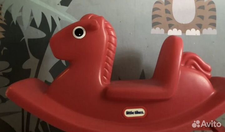 Красная лошадка - качалка Little Tikes