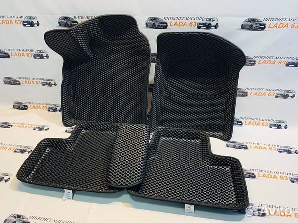 Ковры EVA 3D с бортами для Лада Приора brtx-20005