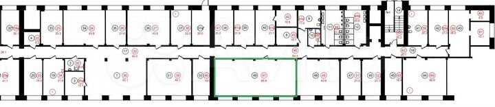 Помещение без первоначального взноса, 85.9 м²