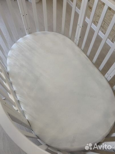 Детская кроватка трансформер круглая