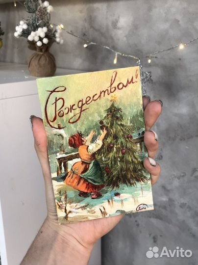 Картина миниатюра открытка-магнит