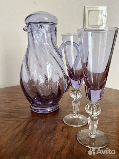 Винтажные вазы-фужеры