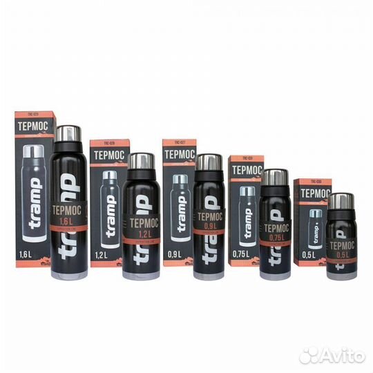 Термос tramp Expedition line 0.9 л., Черный