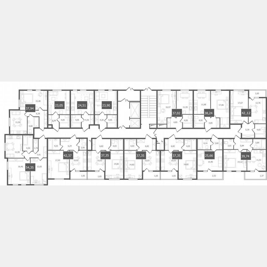 1-к. квартира, 37,4 м², 1/11 эт.