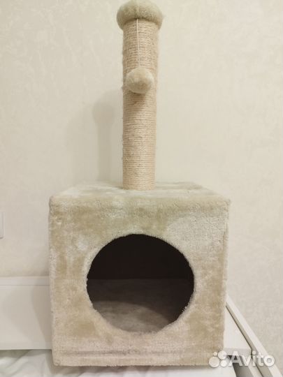 Когтеточка с домиком б/у