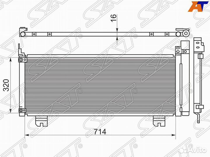 Радиатор Lexus Rx 2009- stlx47394A0 450H