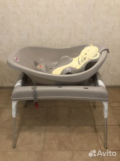 Пеленальный столик с ванночкой и горкой Ok baby