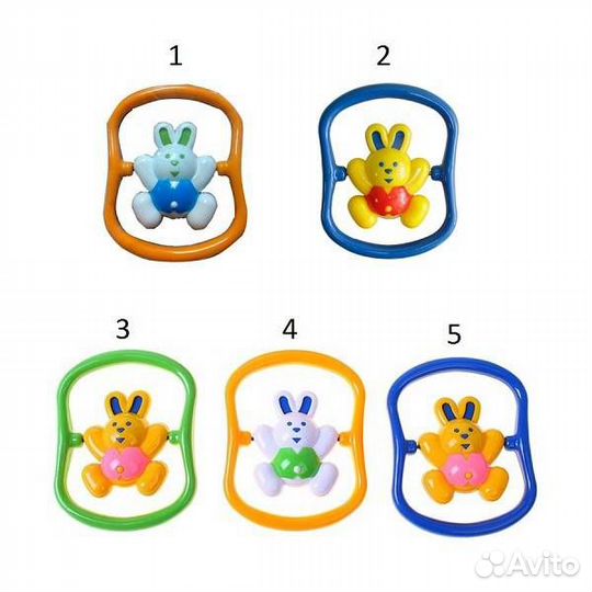 Погремушка Зайка-ушастик (28111), 2С419