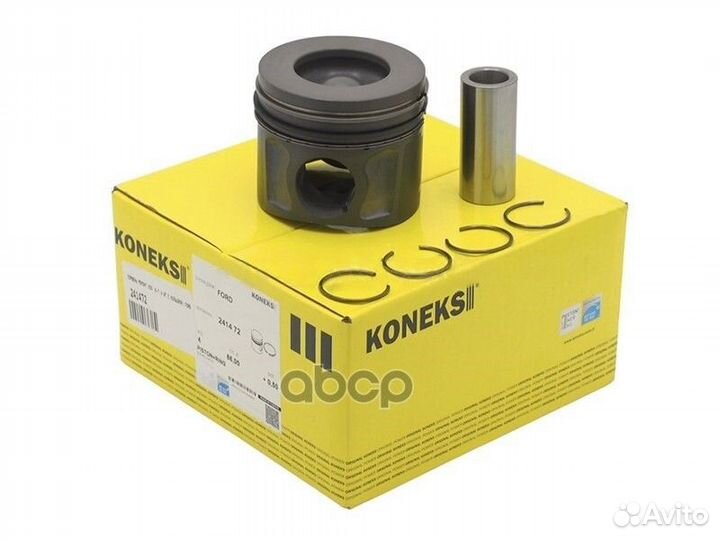 Поршень ремонт 050 (к-т 4 шт с кольцами)