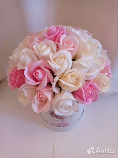 Букет из мыльных роз