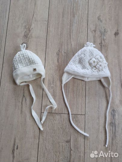 Шапочка для новорожденного зима