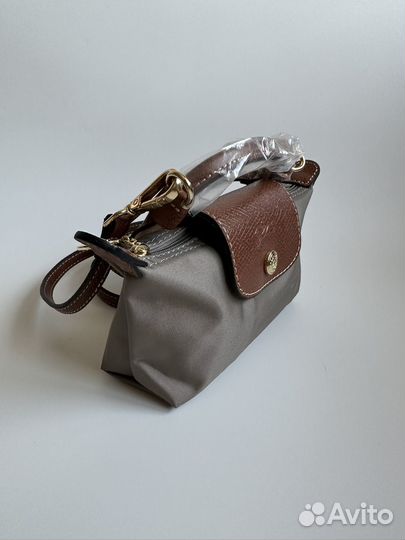 Сумка longchamp le pliage серая mini