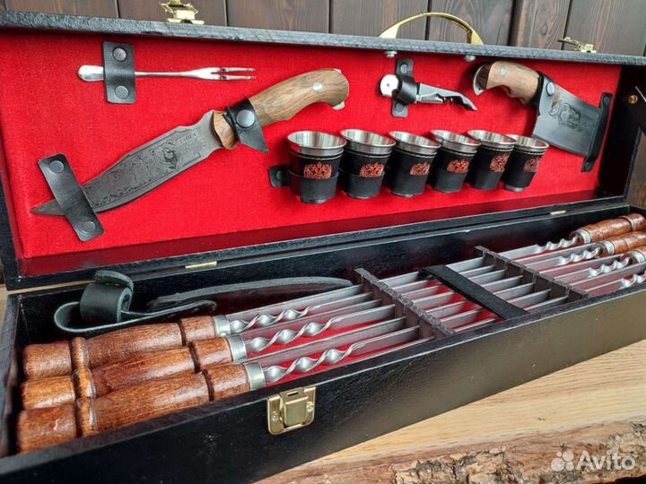 Подарочный набор шампуров 8шт. Кизляр