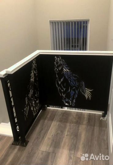 Перила деревянные с установкой