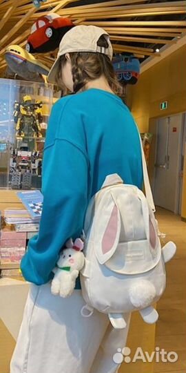 Детский рюкзак заяц зайка с ушами