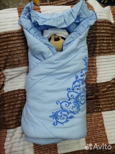 Конверт одеяло на выписку зима