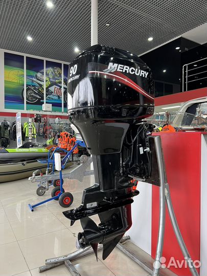 Мотор лодочный Mercury 90elpto, 2T