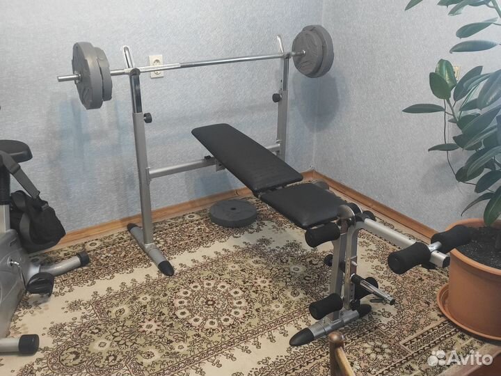 Силовая скамья kettler primus и штанга