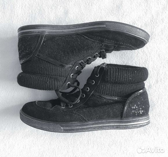 Осенние высокие кеды ботинки