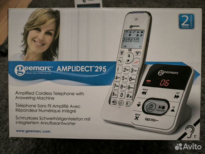 Телефон Geemarc беспроводной для слабослышащих