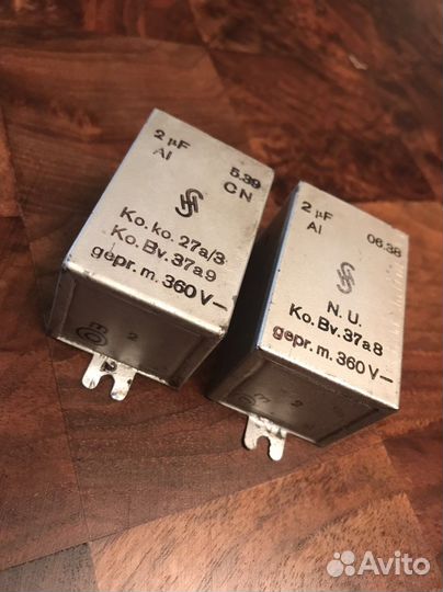 Siemens довоеные конденсаторы