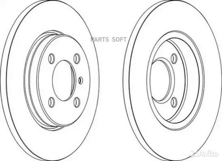 Ferodo Торм.диск пер.260x12.7 4 отв