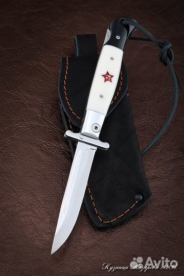 Нож Финка нквд складная сталь Elmax накладки акрил