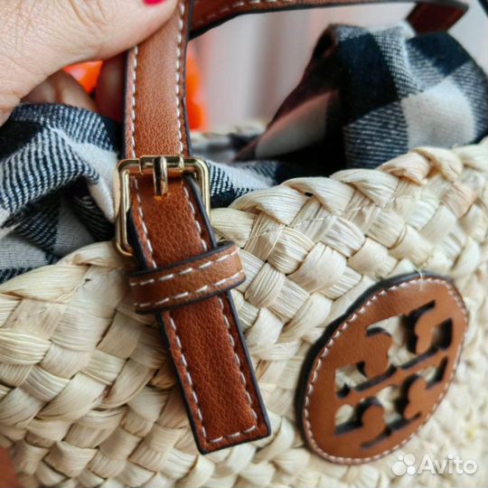 Сумка пляжная плетеная Tory Burch