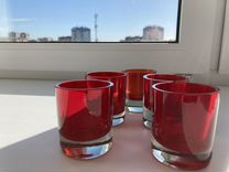 Рюмки-бокалы рубиновое стекло СССР