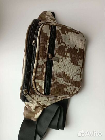 Поясная сумка тактическая камуфляжная мужская