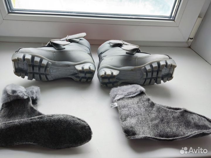 Лыжные ботинки NNN 29-30 Spine baby мод.101 серые