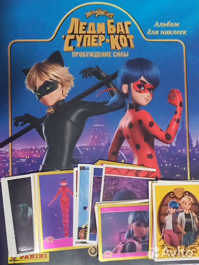 Наклейки panini Леди Баг и ск пробуждение силы