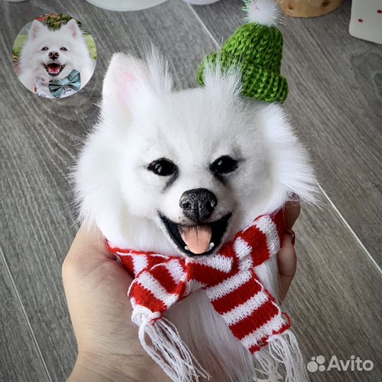 Брошь по фото собачки. Корги, Пекинес, шпиц и др