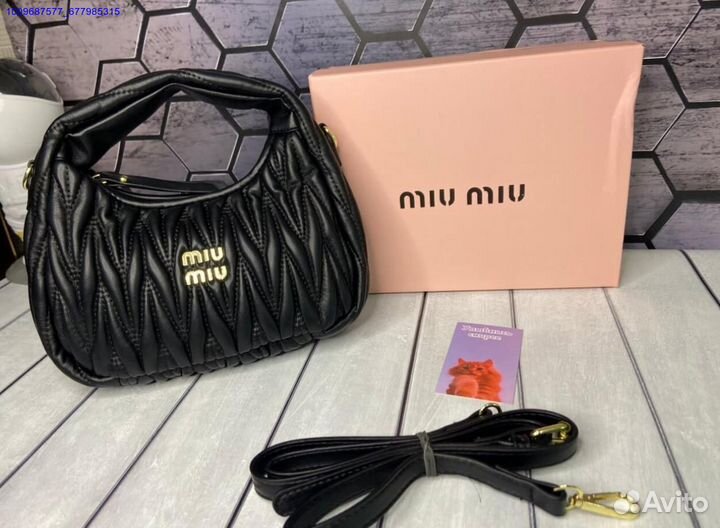 Сумка miu miu Черная