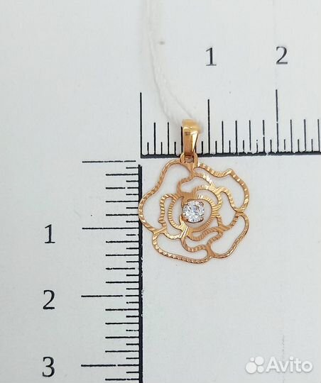 Подвеска с синтетическим камнем Золото