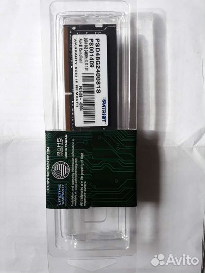 Оперативная память ddr4 8gb psd48g250081s