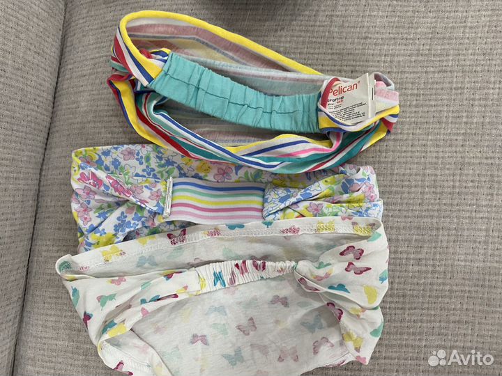 Косынки, шапки, купальник, трусы 3-5 лет