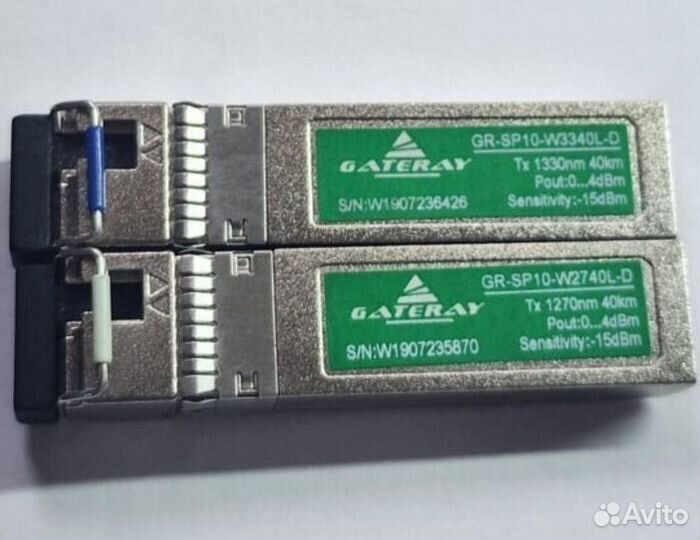 Трансивер оптический GateRay GR-SP10-W2740L-D SFP+