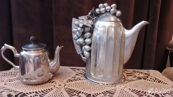 Заварочные чайники мельхиоровые СССР