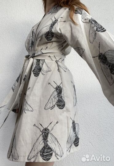 Кимоно из смесового льна