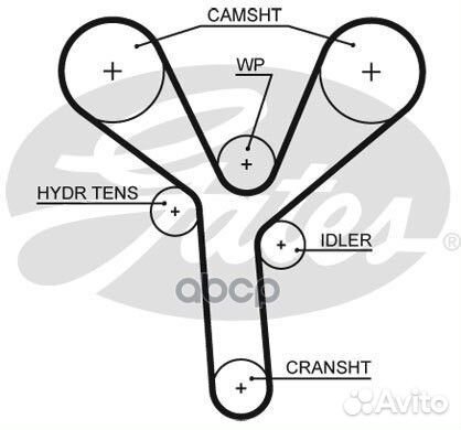 Ремень грм honda accord 01/10, legend 197EL20;