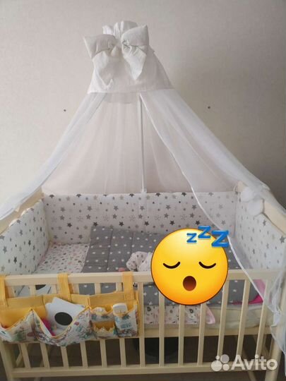 Балдахин в кроватку с держателем